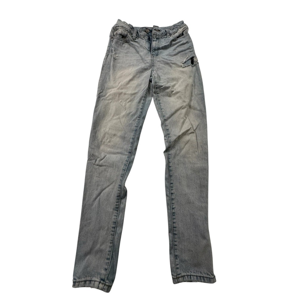 Rewash Brand Jeans Womens Size 5 / 27 Slim‎ Stretch Light Blue Distressed EUC